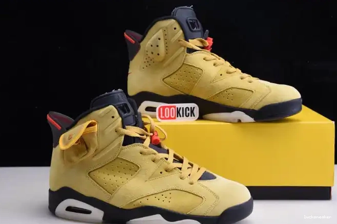 Rep LUCY TRAVIS SCOTT JORDAN X CN1084-300 YELLOW AIR 6 0417